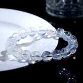 Natural Blue Needle Round Bead Bracelet - Calm & Wisdom